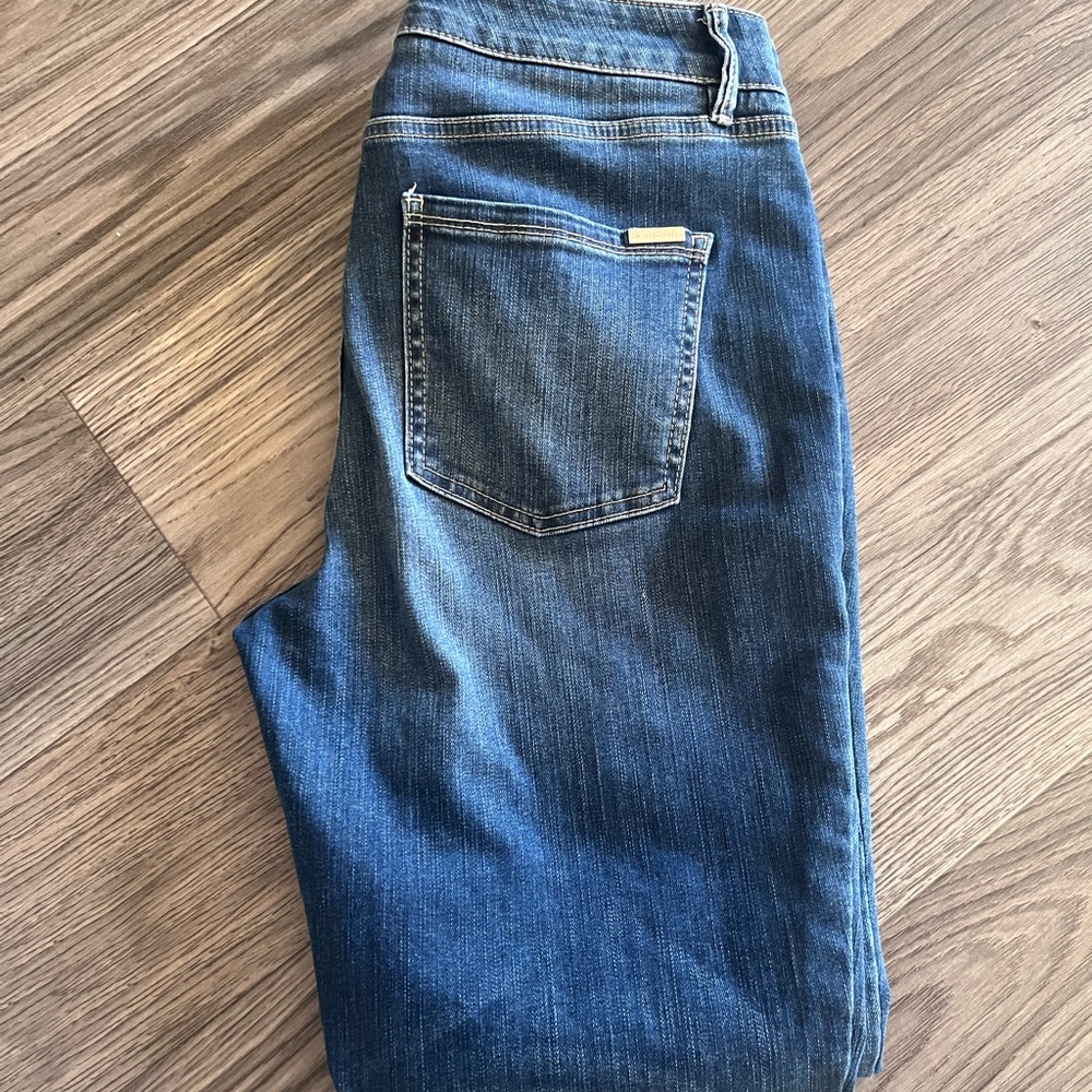 White House Black Market Dark Blue Straight Leg Jeans